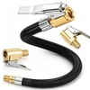 3PCS Tyre Inflator Adaptor Set, 30cm Tyre Inflator Hose Adapter