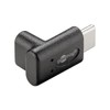 Goobay 55556 Adapter USB-C to USB-C angled 90 °, black