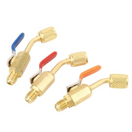 Cocoarm AC -Kältemittel Ballventil 1/2in Messing Kältemittel -Ballventiladapter mit 1/4in SAE