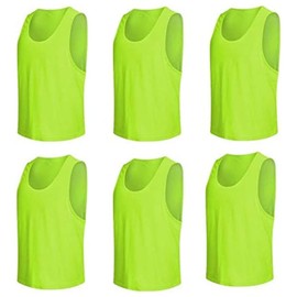 Senston 6X Leibchen für Fußball, Basketball, Baseball und Rugby Training, Fußball Trainingsleibchen für Anfänger, Jugendliche und Erwachsene