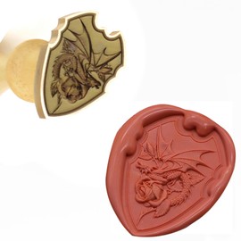 Wax Seal Stamp Laser Engraving Beautifully Crafted Suitable for Envelope Postcards, Invitations, Gift Packaging Sealed Wedding (LYMG)