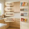 Jumbl 24" Wide Adjustable Door/Wall Mount Hanging Spice Storage Rack