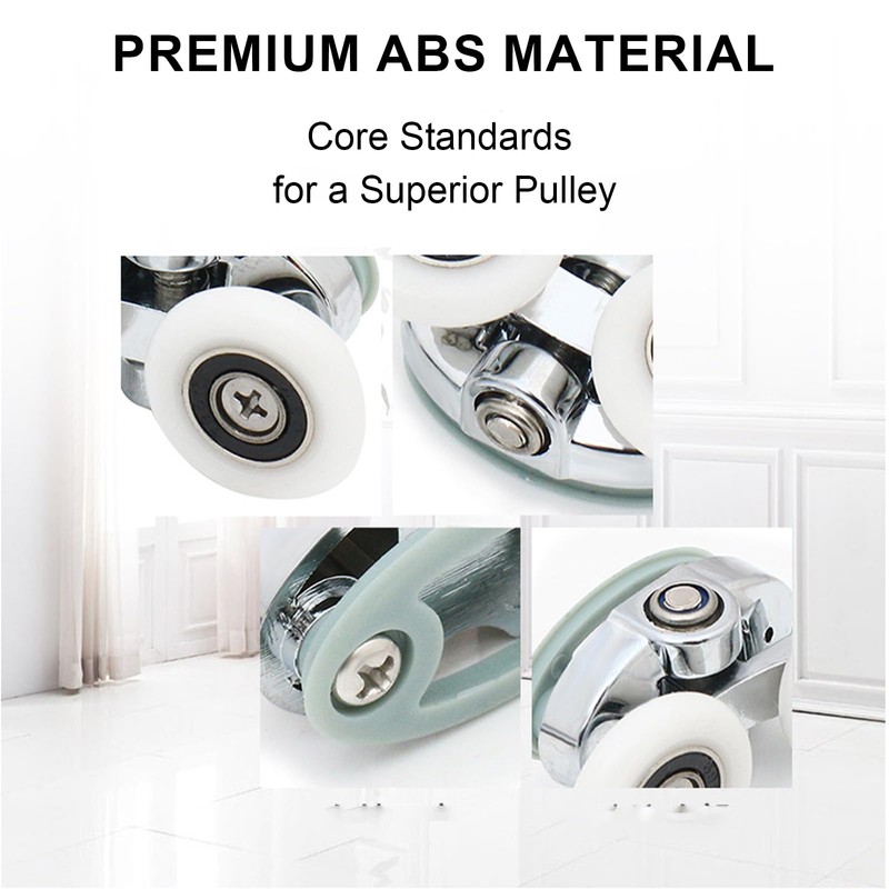 4Pcs Shower Door Rollers Replacement - ShiningUU Plastic 23mm 2