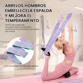 Juego de 6 Bandas de Resistencia – 5 Bandas Cortas + 1 Banda Larga Portátil, Antideslizantes y Resistentes al Olor, para Yoga, Pilates, Fitness y Entr