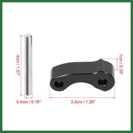 Motoforti Black Aluminum Rear Window Latch Hinge Pivots for Toyota Tacoma 1995-2004 Long-Lasting