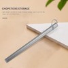 Chopsticks Storage Tubes Aluminum Alloy Box Case for Titanium Chopsticks