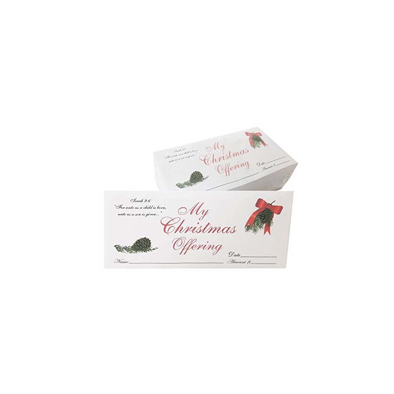 My Christmas Offering - Christmas Tithe/Donation Envelopes - Pine Cone
