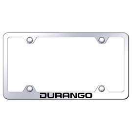 Au-TOMOTIVE GOLD Laser Etched Logo Stainless Steel Wide Body License Plate Frame for Dodge Durango (Chrome)