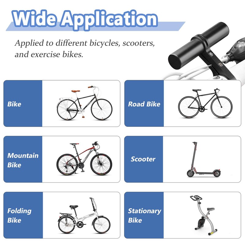 Mesee Bike Handlebar Extender Bicycle Handlebar Clamps Extension Mount Holder
