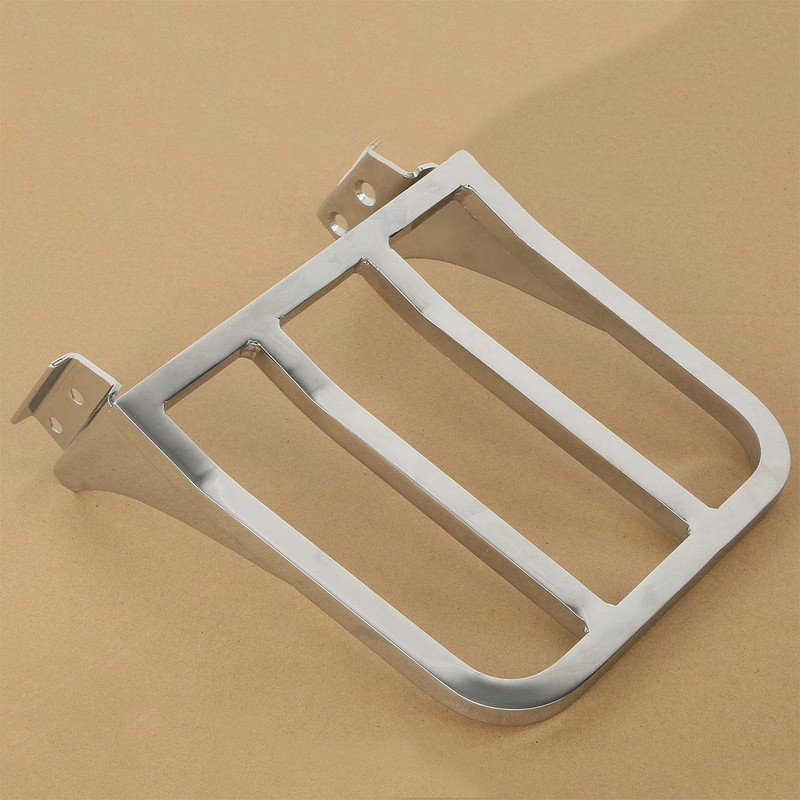 TCT-MT Motorcycle Chrome Sissy Bar Backrest Luggage Rack Rear Carrier