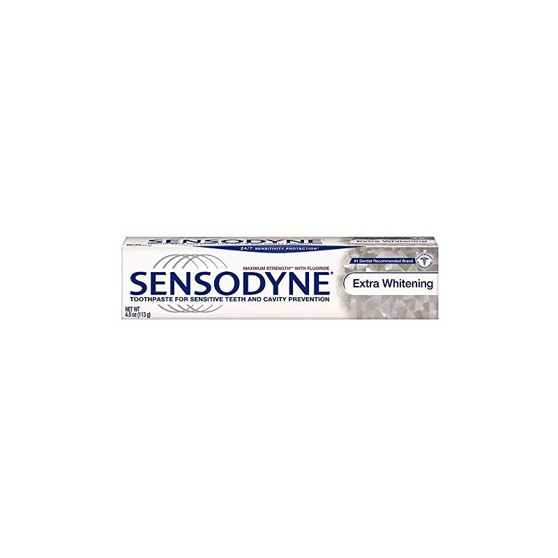Sensodyne Toothpaste for Sensitive Teeth & Cavity Protection, Extra Whitening