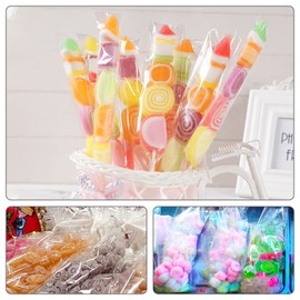 Cellophane Bags, Treat Bags, Clear Cellophane Gift Bags, Self Adhesive Sealing Plastic Gift Bags, Resealable Cellophane Bag for Pretzel rods, Candy, Snack 2 x 8 Inch pretzels individual bags 100 Pcs