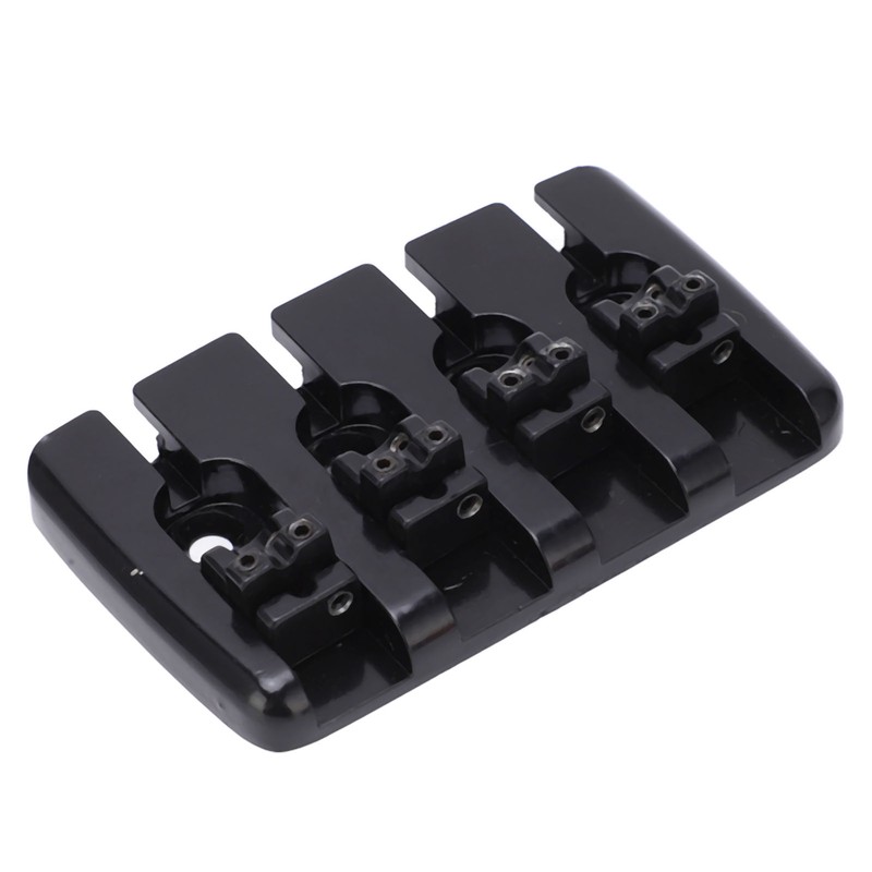 Guitar Bridge 4 String Metal Tailpiece Instrument Accessory Set Kit