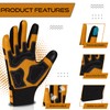 Leather Work Gloves Gardening Ornproof Breathable Construction Flexible Mechanic for