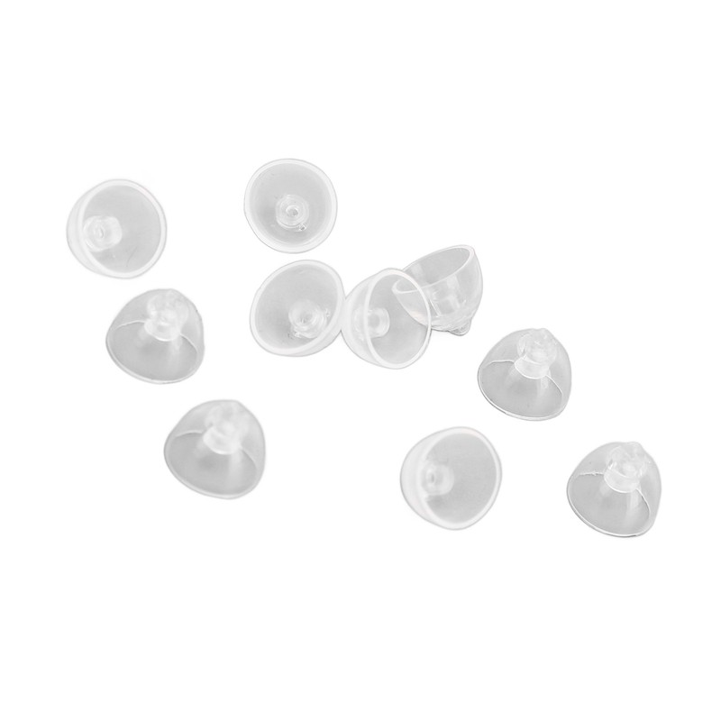 10pcs Sound Amplifier Closed Domes Single Layer Double Hole Silicone