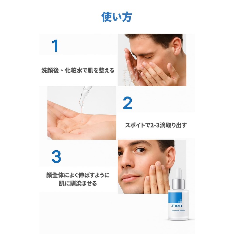 .men Dot Men Soothing Serum, 1.0 fl oz (30 ml),