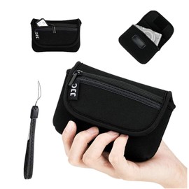 JJC Compact Camera Case Pouch for Sony ZV-1 ZV-1F RX100 VII VI VA V IV III II Canon G7 X III II G9X II SX740 SX730 SX720 Ricoh GRIII GR3 HDF GRII Olympus TG-7 TG-6 TG-5 TG-4 TG-3 TG-2 TG-1 Black
