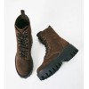 JustFab Just Fab Brown Combat Hikers Size. 8M Az-18363