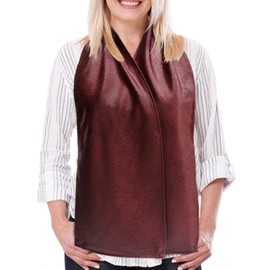 DinerWear Adult Bib Dining Scarf Large- Cravaat X (Burgundy Pebble)