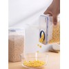 2Pcs 63oz Cereal Containers Storage with Pour Spout for Rice,
