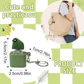 Genérico antiestrés con – Llavero de Rana Que y Suena para aliviar el estrés y concentrarse, Juego sensorial Compacto con retroalimentación táctil para jóvenes, niños, Lugar de Trabajo, esc
