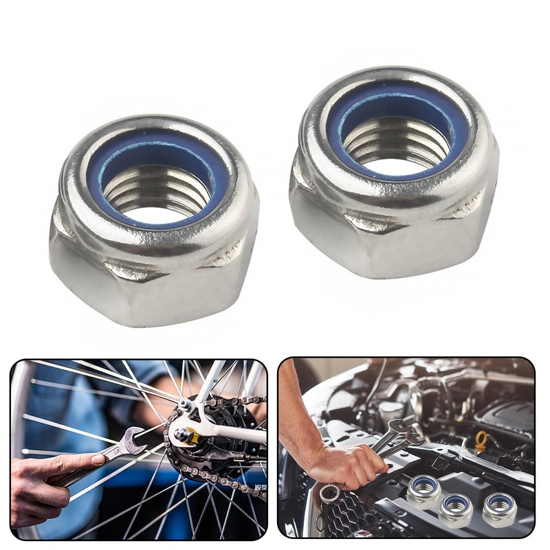 Pack of 100 M5 Nuts, Self-Locking Nuts, M5 Nuts Stainless