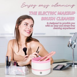 Giying6 Giying6 Electric Makeup Brush Cleaner Machine, Highly Effective Upgraded USB Makeup Brush Cleaning Tool for Beauty Makeup Brush Sets of Various Sizes, Eyeshadow Blush Brushes, Stylish Auto Spinner