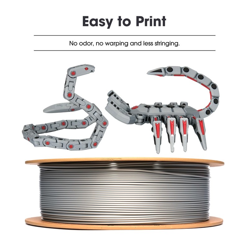 eSUN PLA Basic Filament 1.75mm, 3D Printer Filament High Speed