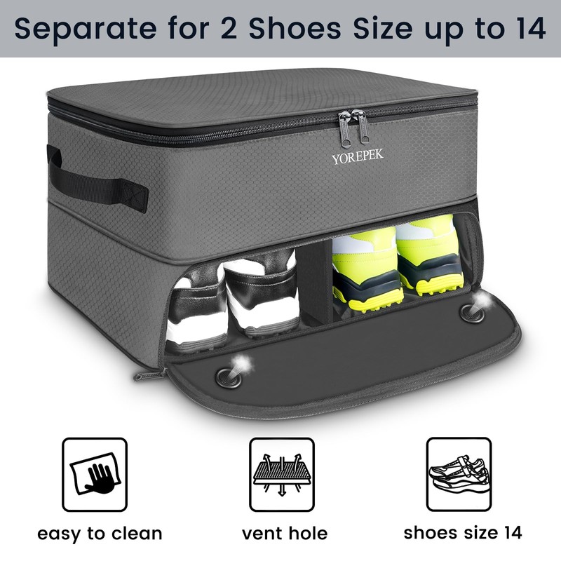 YOREPEK Large 2 Layer Golf Trunk Organizer for 2 Size