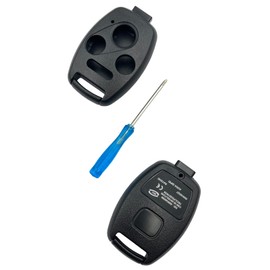 Cutting Not Required - Replacement Keyless Entry Remote Key Fob Shell Case fits Honda Accord 2003-2012 / CR-V 2005-2006 / Civic EX 2006-2013 / Pilot 2009-2015 Key Fob Cover (4 Button 1 Pcs)