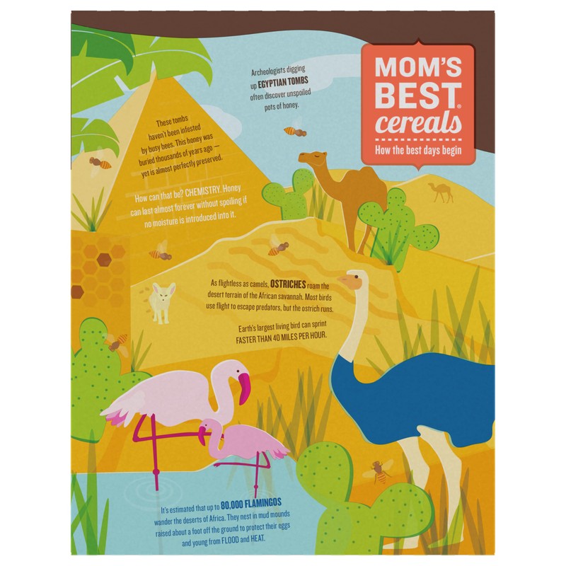 Mom's Best Honey Grahams Breakfast Cereal, Honey Graham Cereal Made