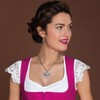 Alpenflüstern DHK167 Women's Costume Necklace with Rhinestone Heart and Stag