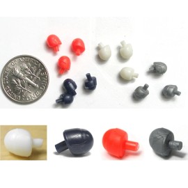 Tyco 12 TYCO HO 1/64th Scale SLOT CAR INDY F1, F-1 VaRiEtY DRIVERS HEADS Unused Nice.