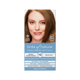 Tints of Nature Permanent Hair Colour 7D Medium Golden Blonde 130ml