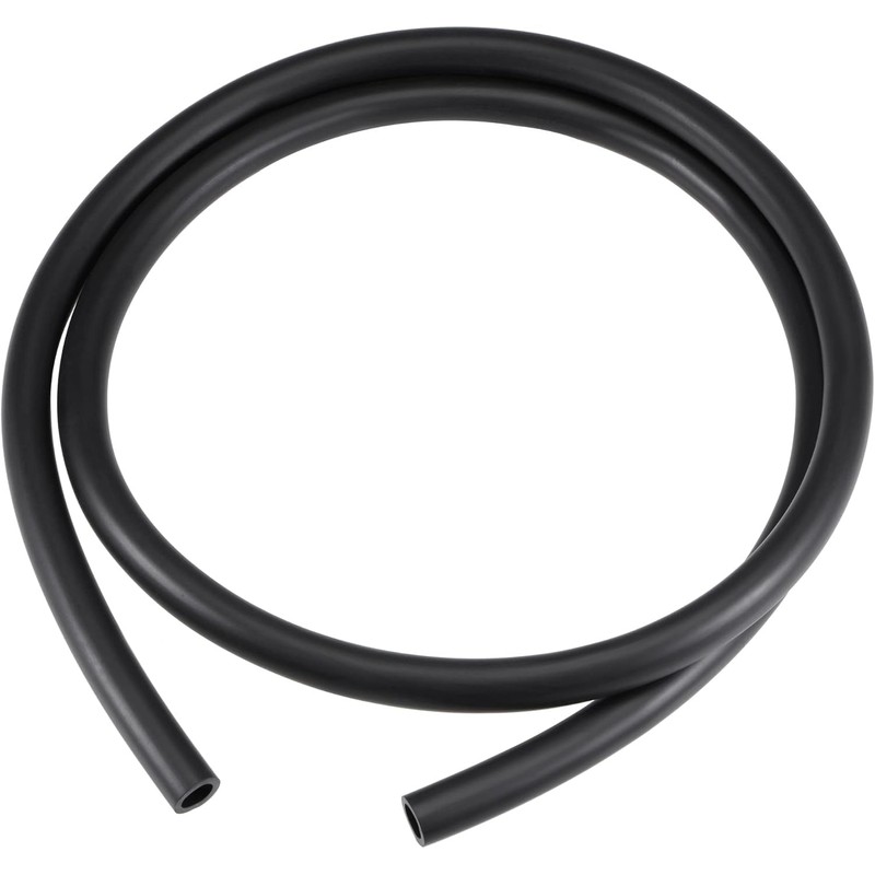 HOOWDAMY Lubricant Hose Rubber Water Hose Tube Black Inner Diameter