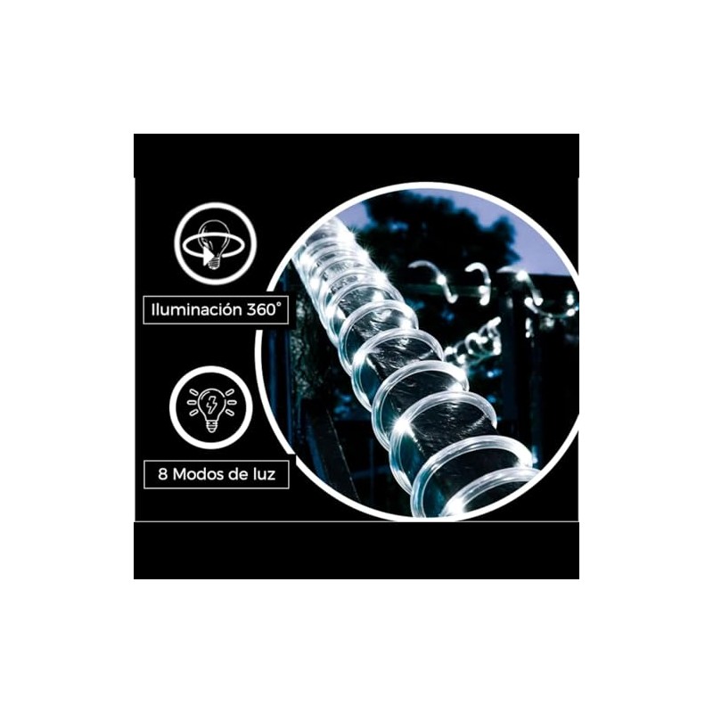 Dosyu Manguera de Luz Led para Exteriores Impermeable 20m 400
