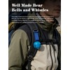 CHADWICK Multicolor Bear Bells with Whistle, Includes Matching Emergency Whistle,