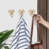 Bow Hook for Wall Decorative Bowknot Hook Gold Coat Hooks