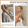 Long Ponytail Extension, 60cm Long Braided Ponytail with Tie Ponytail