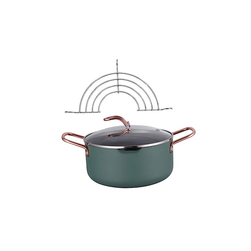 Olla Práctica para Ñiño de Acero Inoxidable Tapa de Vidrio