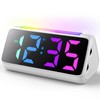 Ohamtes Digital Alarm Clock，Bedside Clocks with RGB Night Light, Large