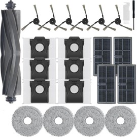 Replacement Accessories Kit for Dreame X40 Ultra/L40 Ultra/for MOVA P50 Pro Ultra/P10 Pro Ultra/for Dreame/X40 Pro/S30 Pro/X40 Ultra Complete with Brush Roller,Mop Pads,Dust Bags, Filters
