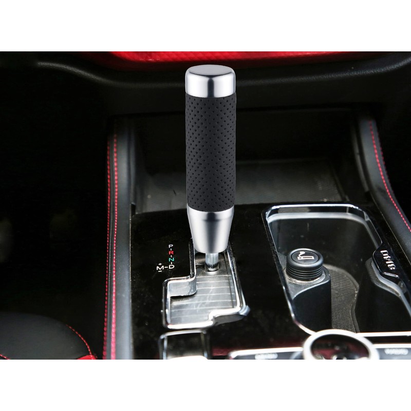 Abfer 130mm Alloy PU Shifter Knob Car Shift Knob Auto