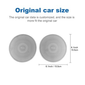 FDAIUN Car Door Pillar Speaker Metal Protective Cover Genuine Replacement for Fiat 500 (2008-2024) Abarth 595 695 (2012-2024) Accessories, Zinc Alloy, Sturdy, Durable, Excellent Custom Dress-Up