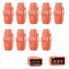WK Electrical - Orange Inline Plug and Socket Cable Connector,