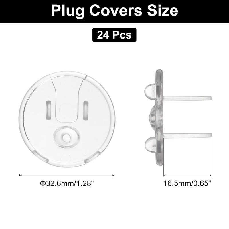 MECCANIXITY 24 Pack Outlet Covers Proofing, Plug Covers Easy Installation