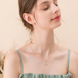 Butterfly Pendant Necklace for Women Girls with Zirconia,925 Sterling Silver Skeleton Cute Animal Necklace,Ladies Necklaces for Mum Wife Girlfriend Daughter,Fashion Sparkly Jewellery for Her Rosegold