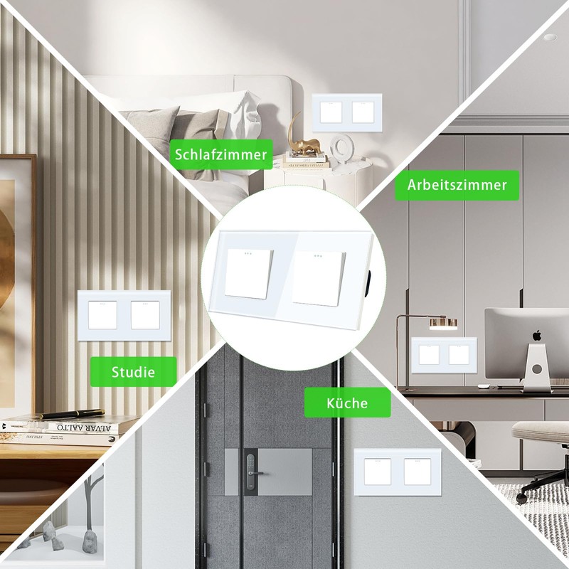 TAWOIA Light Switch Single 1 Way with Single 1 Way