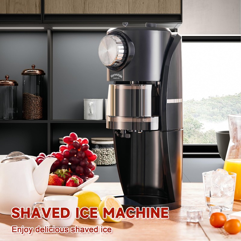 Shaved Ice Machine - Snow Cone Machine Equipped With Stainless