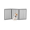PETMAKER Freestanding Pet Gate Collection - Wooden Folding Fence for